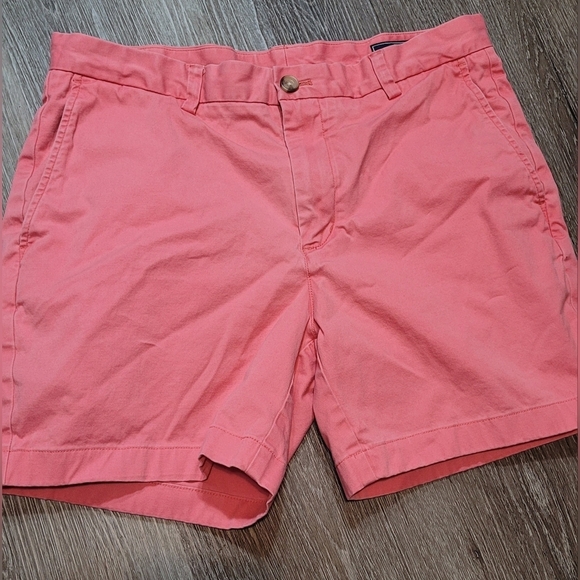 Vineyard Vines Other - Vineyard Vines Mens Size 33 Breaker Shorts Chino Salmon Pink